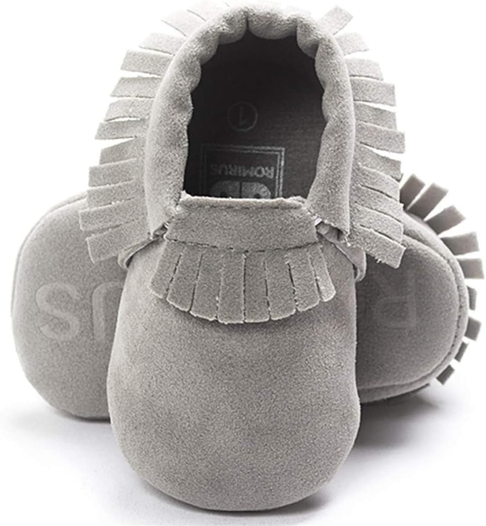 Infant Baby Fringe Moccasin Slipper Boys Girls Tassel Suede Leather Toddler Sneakers Soft Sole First Walking Loafers Crib Shoes